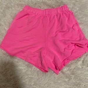 Aerie pink sweatshorts